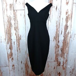 Calvin Klein Off The Shoulder Midi Dress